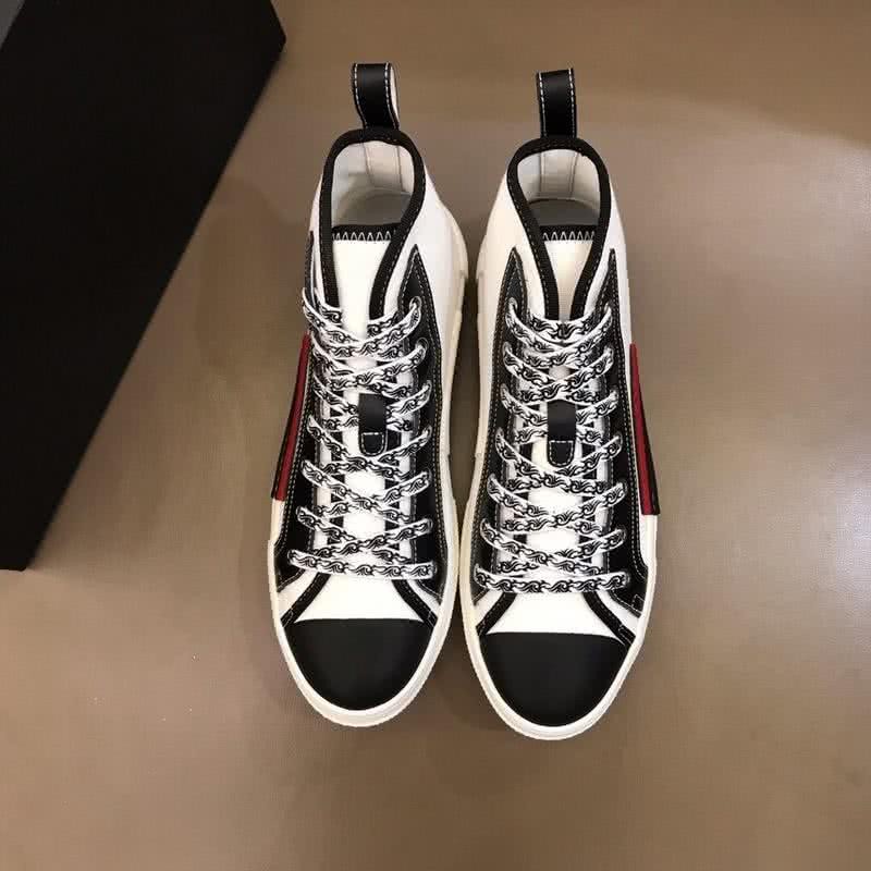 Dior Sneakers High Top White And Black Men 3