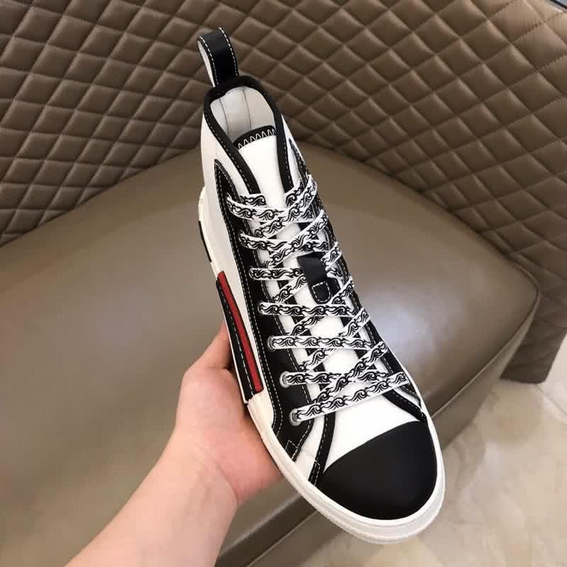 Dior Sneakers High Top White And Black Men 7