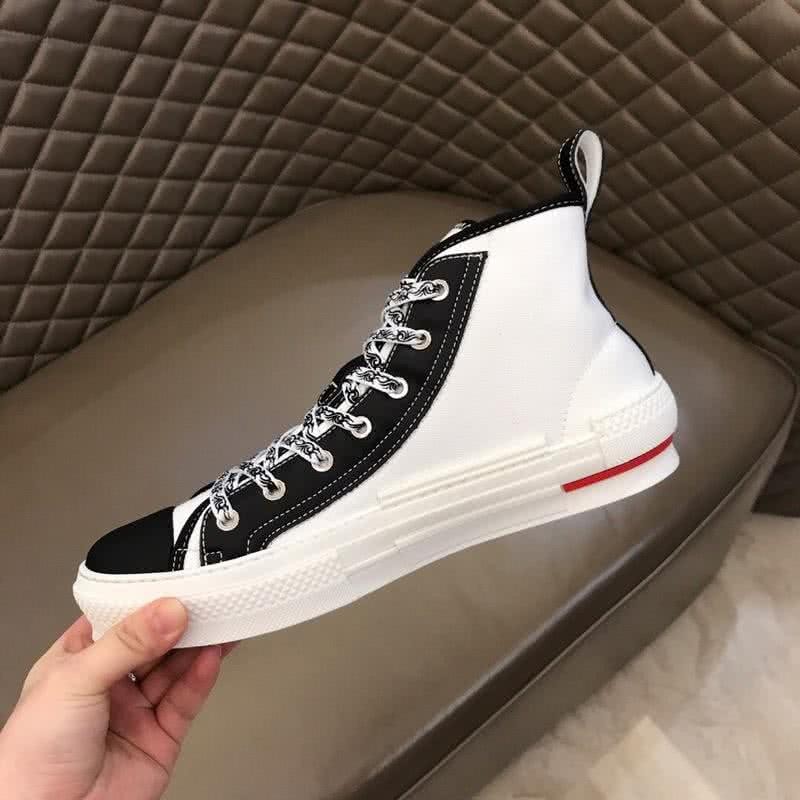 Dior Sneakers High Top White And Black Men 8