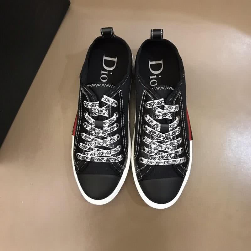 Dior Sneakers Lace-ups Black Upper White Sole White And Black Shoelaces Men 2