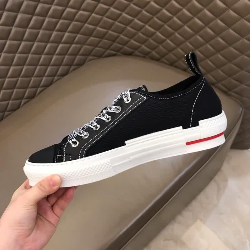 Dior Sneakers Lace-ups Black Upper White Sole White And Black Shoelaces Men 8