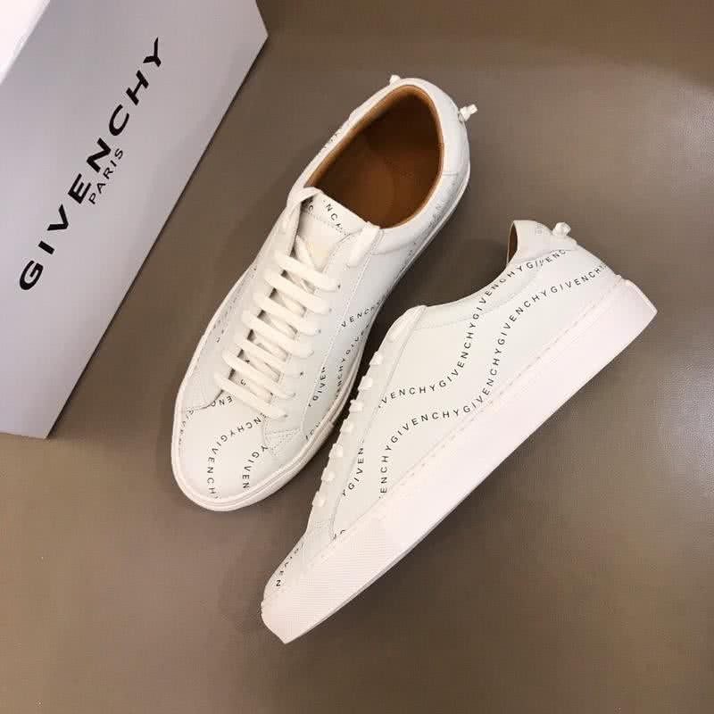Givenchy Sneakers Black Letters All White Men 1