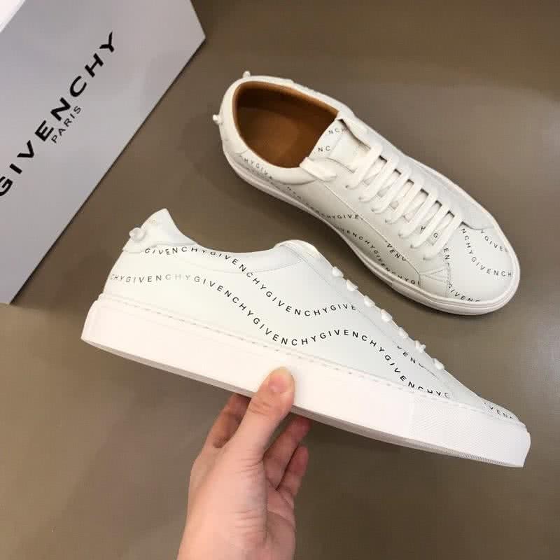 Givenchy Sneakers Black Letters All White Men 4