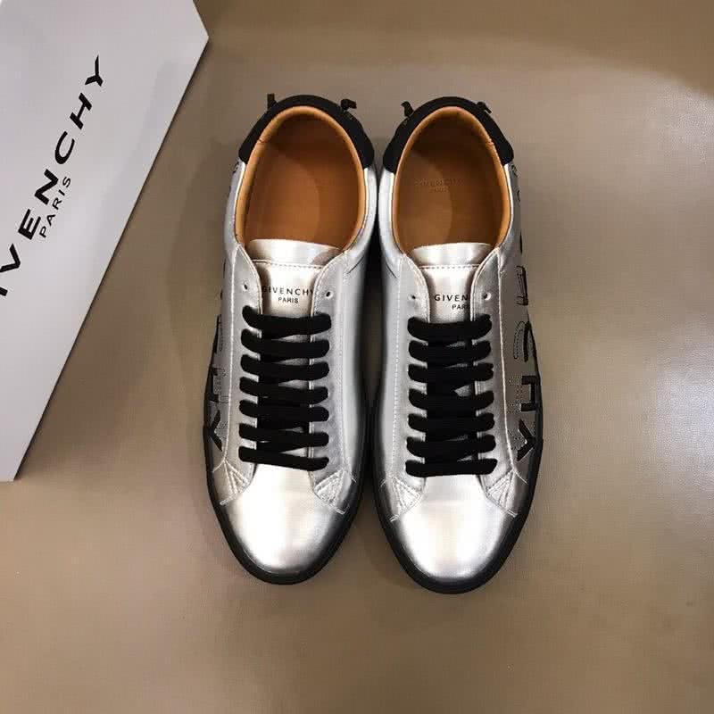 Givenchy Sneakers Black Letters Silver Upper Black Sole Men 2