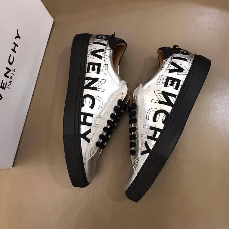 Givenchy Sneakers Black Letters Silver Upper Black Sole Men 3