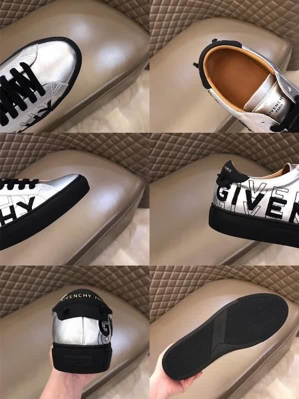 Givenchy Sneakers Black Letters Silver Upper Black Sole Men 9
