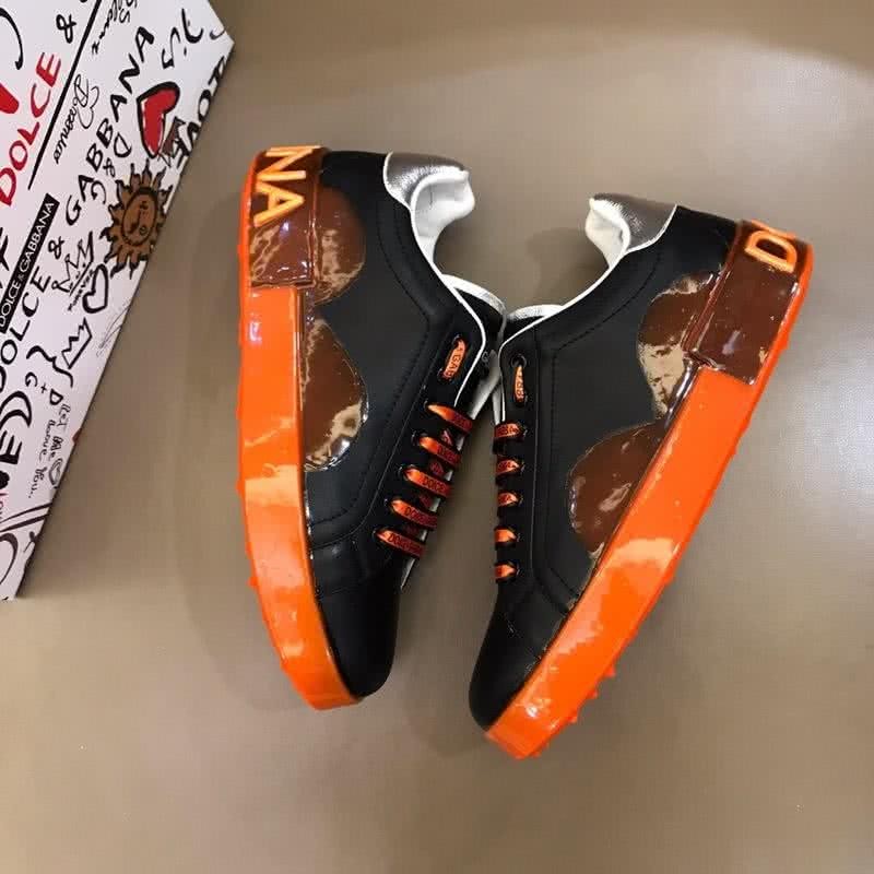 Dolce & Gabbana Sneakers Black And Orange Men 3