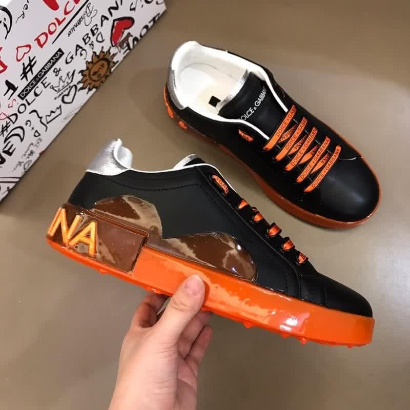 Dolce & Gabbana Sneakers Black And Orange Men 4