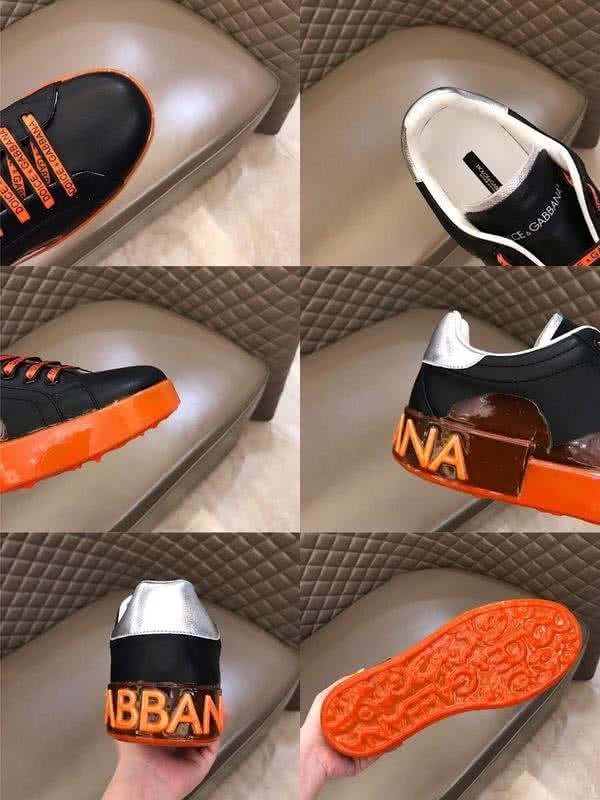 Dolce & Gabbana Sneakers Black And Orange Men 9
