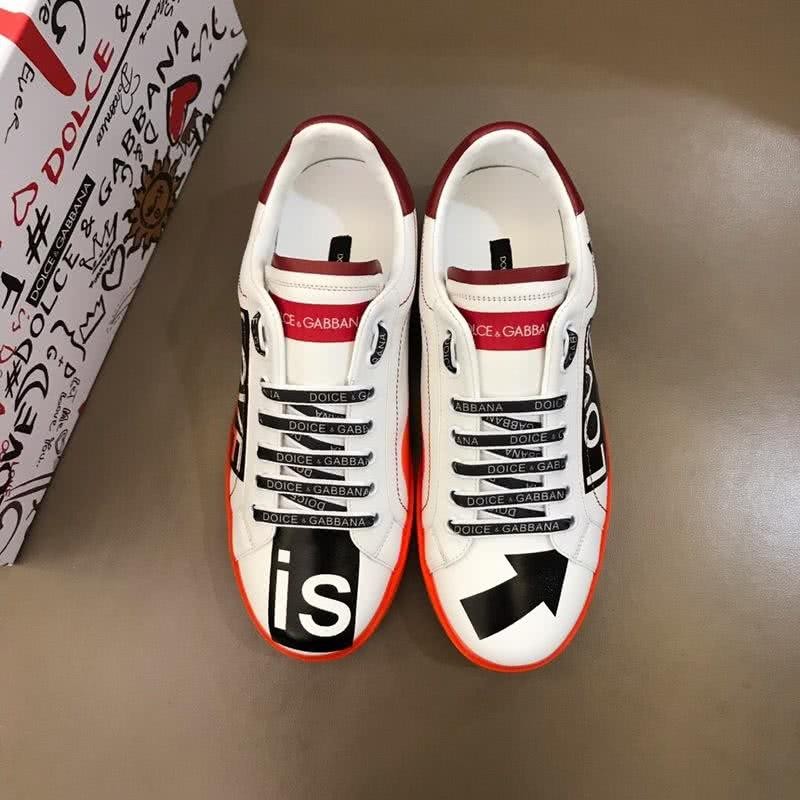 Dolce & Gabbana Sneakers White Orange Black Men 2