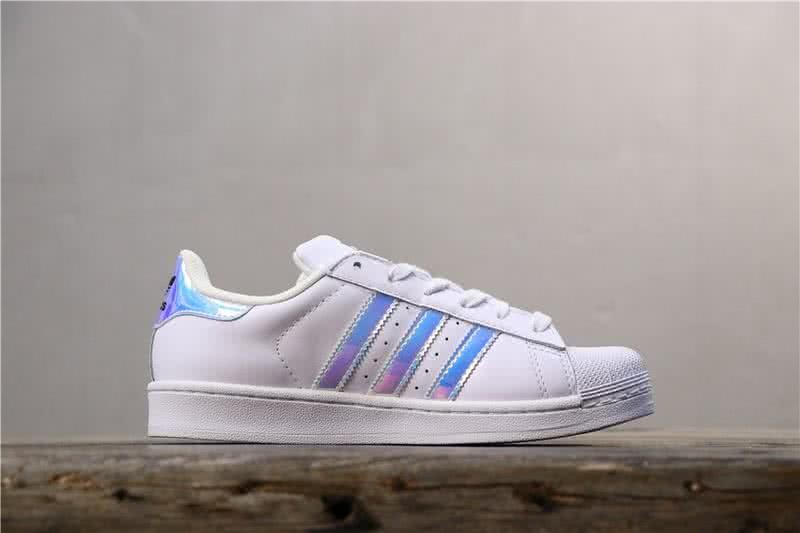 Adidas Originals Superstar Shoes White&Blue Men/Women 2