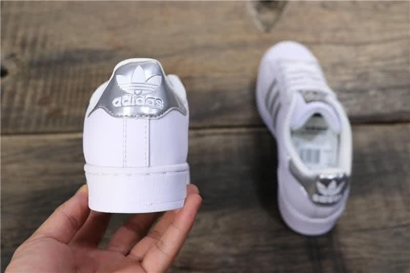 Adidas Originals Superstar Shoes White&Silver Men/Women 4