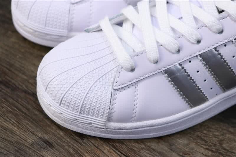 Adidas Originals Superstar Shoes White&Silver Men/Women 5
