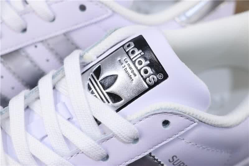 Adidas Originals Superstar Shoes White&Silver Men/Women 6