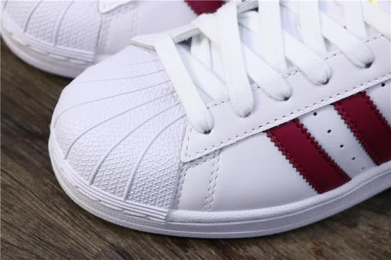 Adidas Originals Superstar Shoes White&Red Men/Women 5