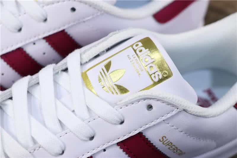 Adidas Originals Superstar Shoes White&Red Men/Women 6
