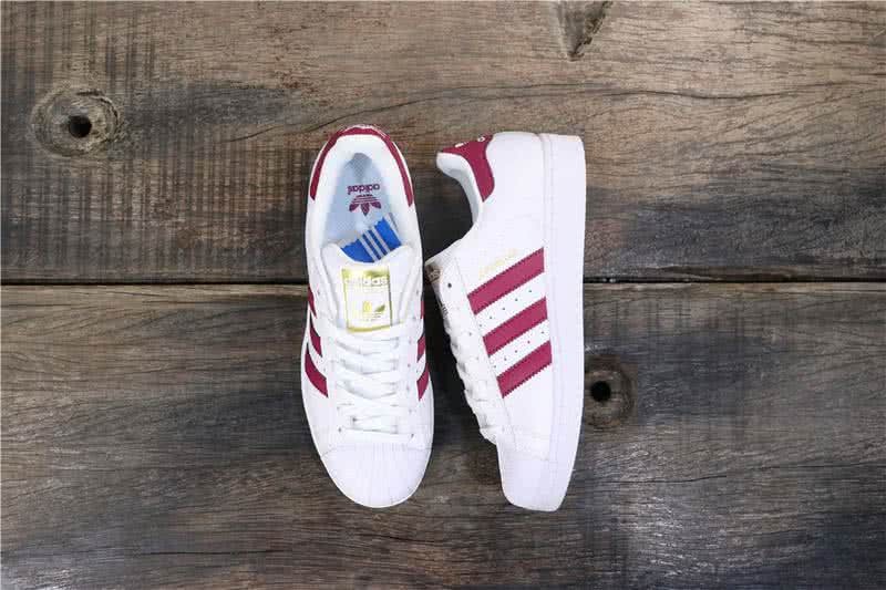 Adidas Originals Superstar Shoes White&Red Men/Women 8