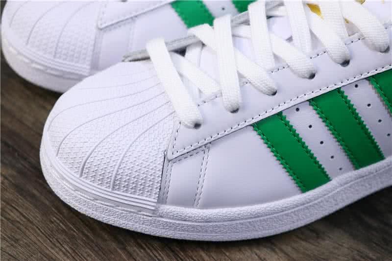 Adidas Originals Superstar Shoes White&Green Men/Women 5