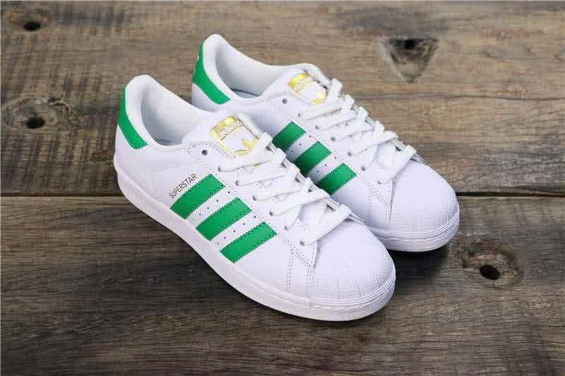 Adidas Originals Superstar Shoes White&Green Men/Women 7