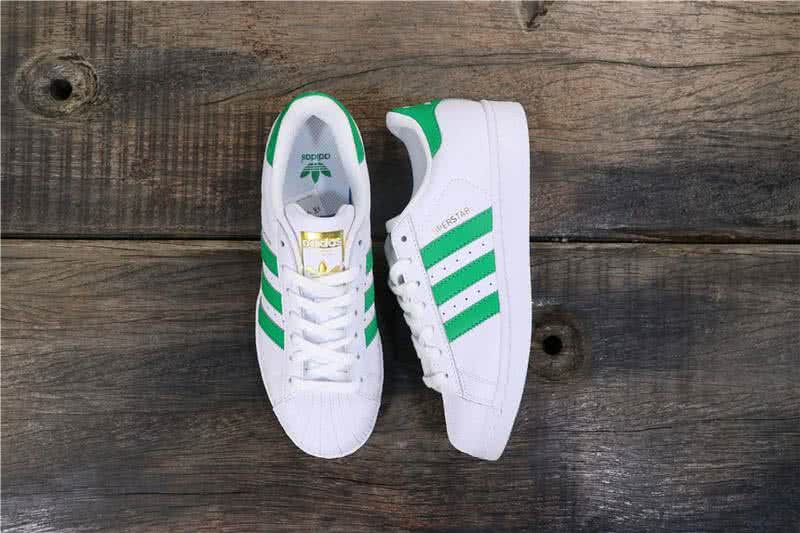 Adidas Originals Superstar Shoes White&Green Men/Women 8