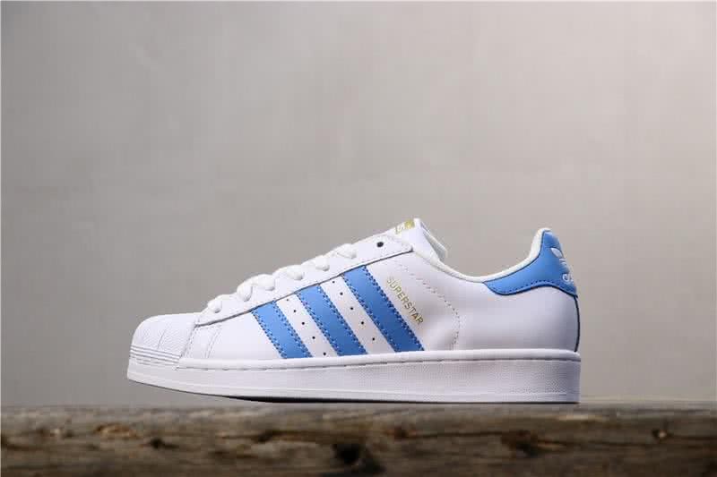 Adidas Originals Superstar Shoes White&Blue Men/Women 1