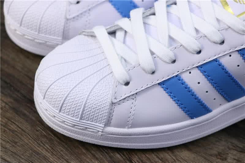 Adidas Originals Superstar Shoes White&Blue Men/Women 5
