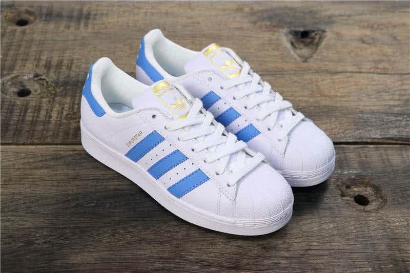 Adidas Originals Superstar Shoes White&Blue Men/Women 7