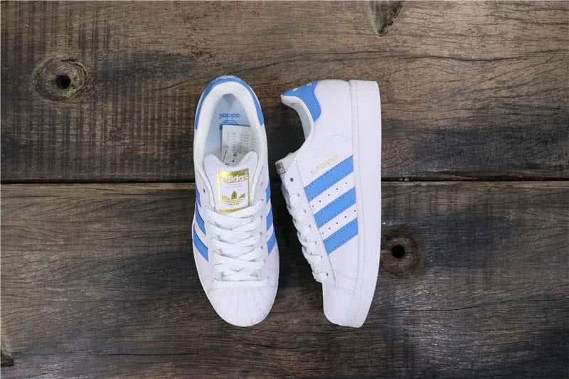 Adidas Originals Superstar Shoes White&Blue Men/Women 8