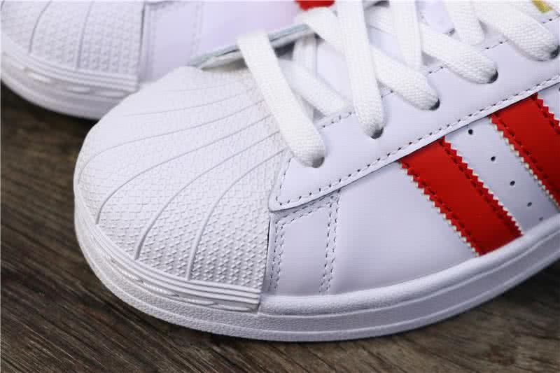 Adidas Originals Superstar Women Men Red White Shoes 6