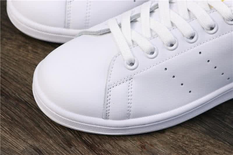 Adidas Stan Smith Men Women White Gold Shoes 6
