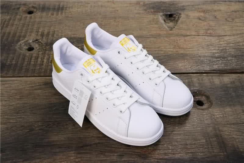 Adidas Stan Smith Men Women White Gold Shoes 1