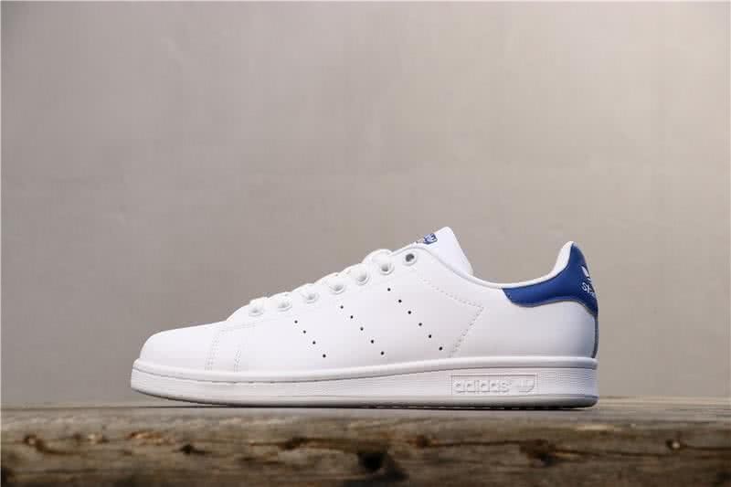 Adidas Stan Smith Men Women White Blue Shoes 2