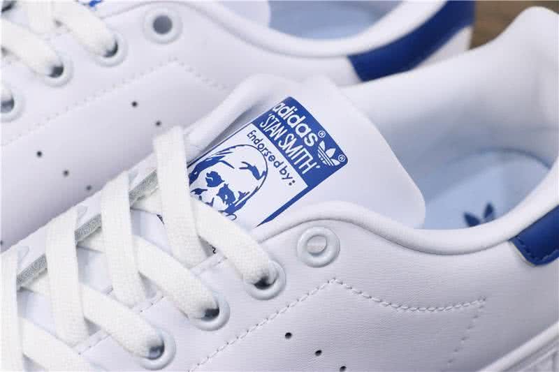 Adidas Stan Smith Men Women White Blue Shoes 7