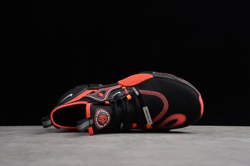 Nike Air Huarache E.D.G.E. TXT Men Black Orange Shoes 6