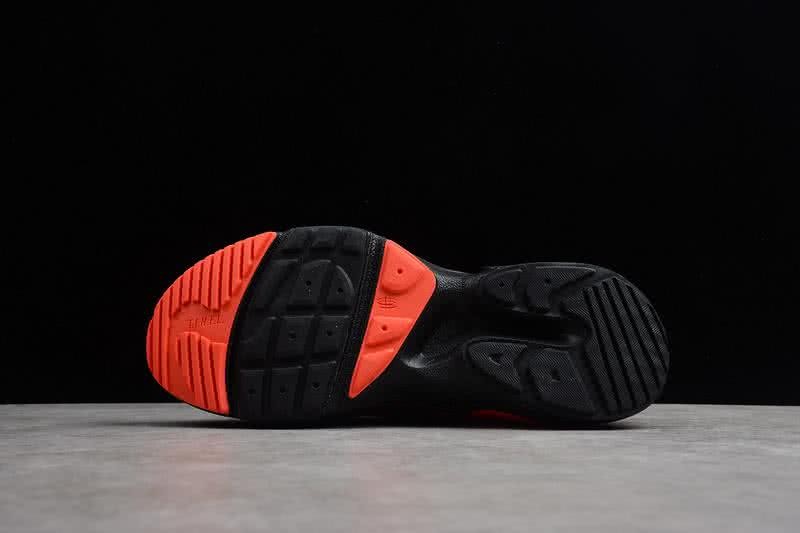 Nike Air Huarache E.D.G.E. TXT Men Black Orange Shoes 7