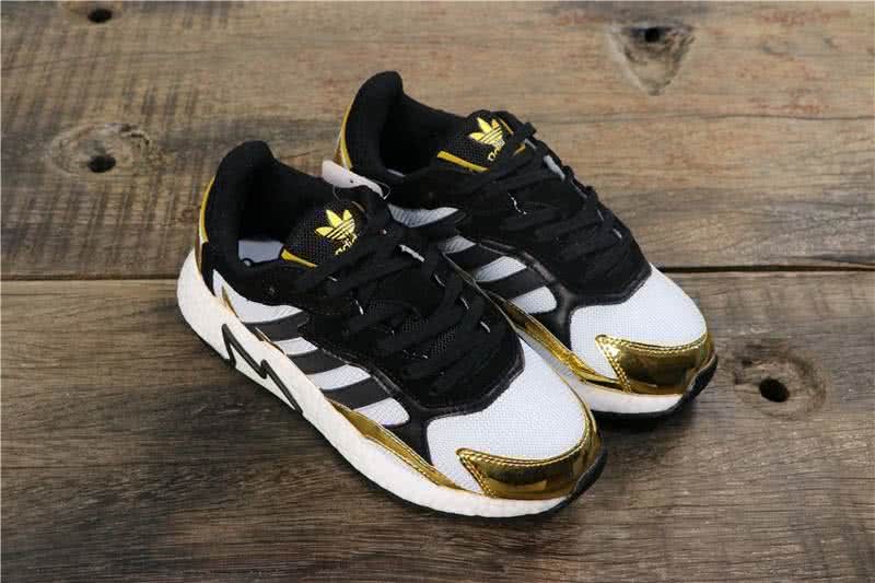 Adidas Tresc Run Women Men Black Gold White Shoes 1