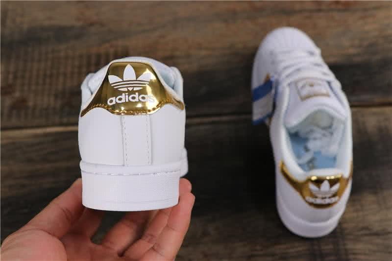 Adidas Originals Superstar Women Men Gold White Shoes 5