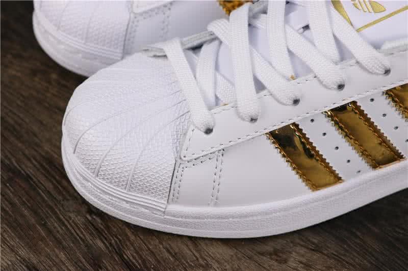 Adidas Originals Superstar Women Men Gold White Shoes 6