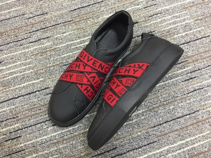 Givenchy Sneaker 3004 Black leather Red bungee Men 3