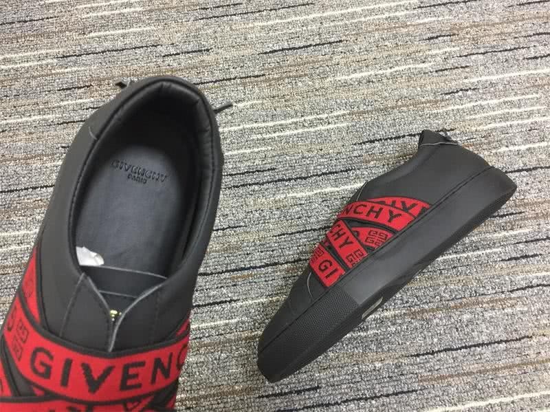 Givenchy Sneaker 3004 Black leather Red bungee Men 8