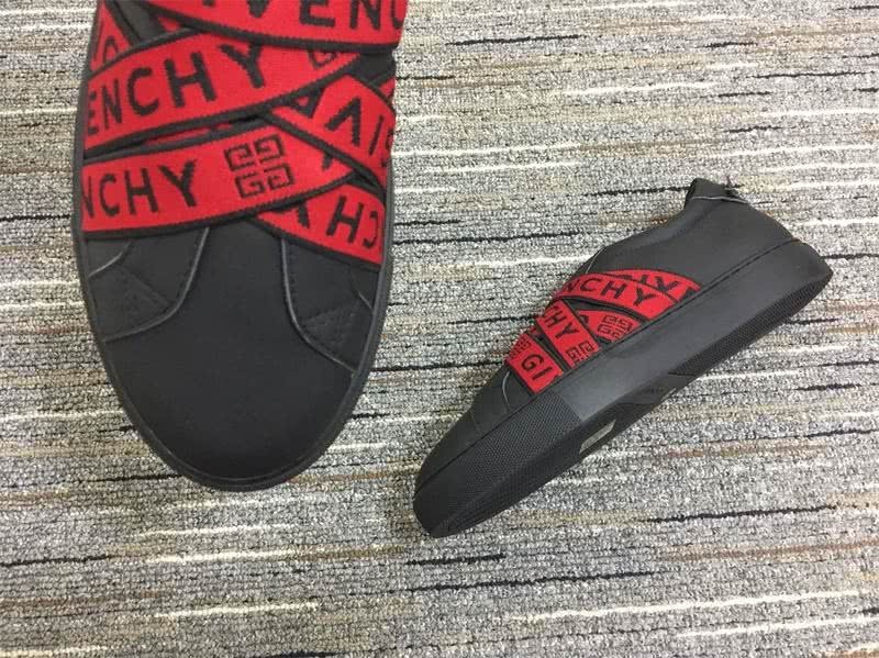 Givenchy Sneaker 3004 Black leather Red bungee Men 9