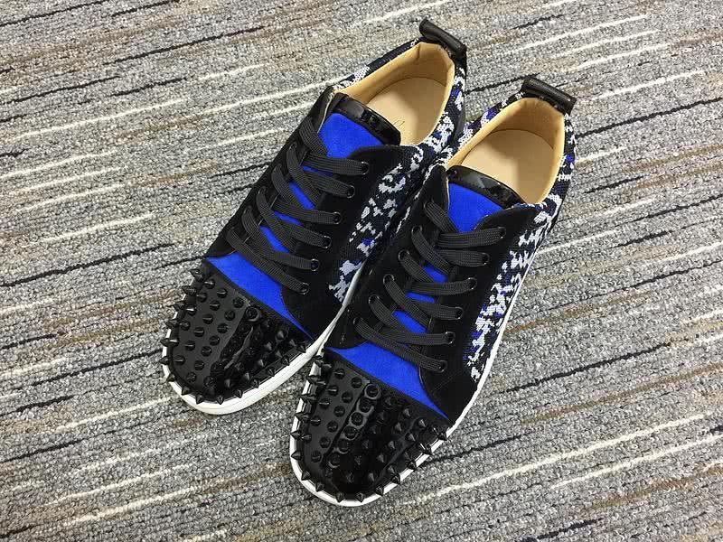 Christian Louboutin Sneakers Low Top Black Blue Men Women 2