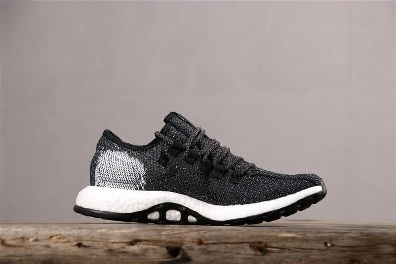Adidas Pure Boost  Men Women White Black Shoes 3