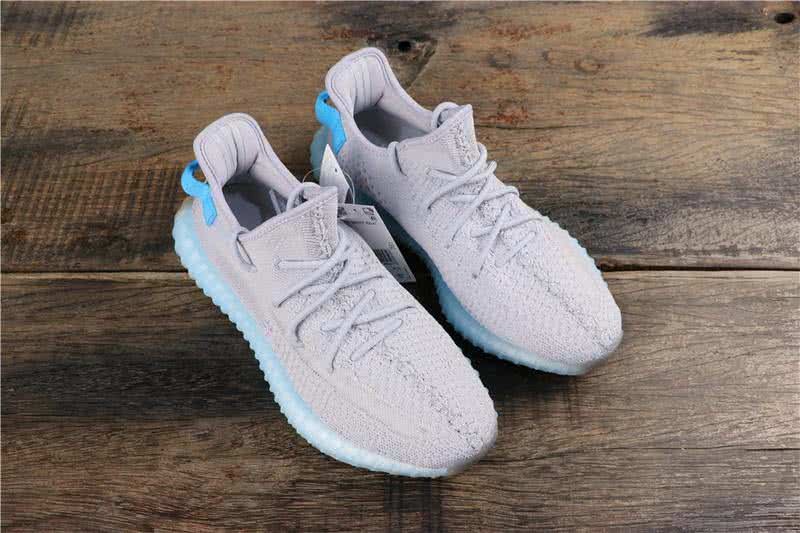 Adidas adidas Yeezy Boost 350 V2 Men Women Grey Blue Shoes 7