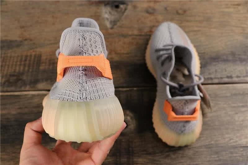 adidas Yeezy Boost 350 V2 Men Women Grey Orange Shoes  4