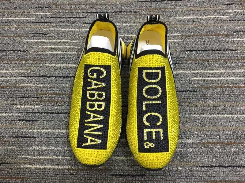 Dolce&Gabbana Sneakers Yellow Black And White Men Women 2