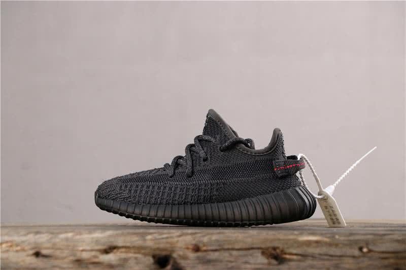 Adidas Yeezy Boost 350 V2 “BLACK REFLECTIVE” GET Kids Shoes Black 1