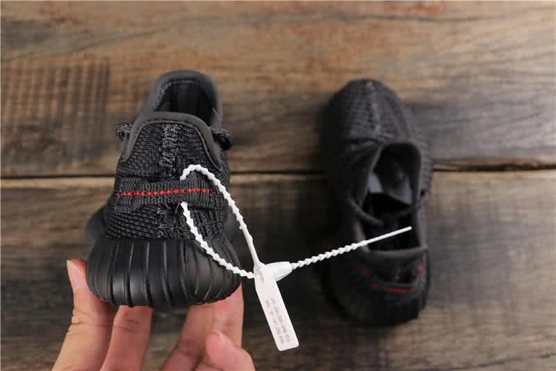 Adidas Yeezy Boost 350 V2 “BLACK REFLECTIVE” GET Kids Shoes Black 4