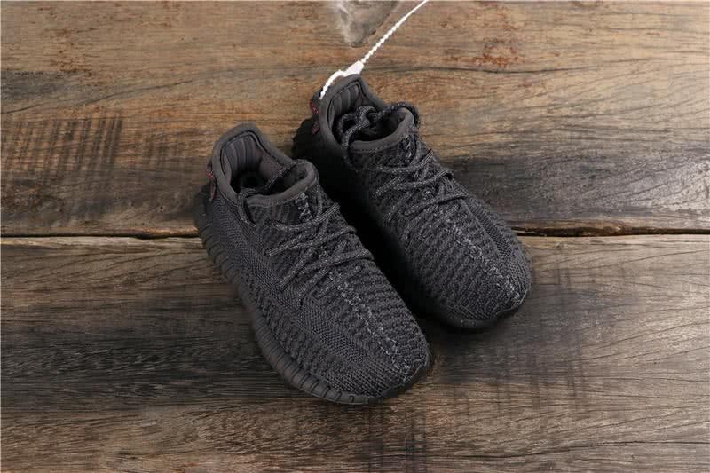 Adidas Yeezy Boost 350 V2 “BLACK REFLECTIVE” GET Kids Shoes Black 7