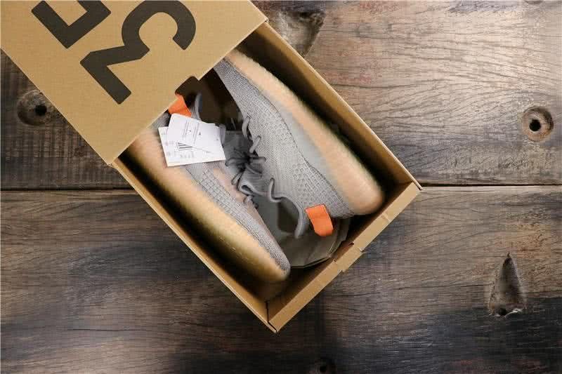 Adidas Yeezy Boost 350 V2 Sneakers Grey Orange Men Women 8